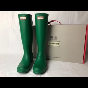 Hunter Boots Tall Original Hyper Green Size 7